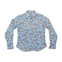 Angelo Di Nepi Floral Print Button Up Shirt