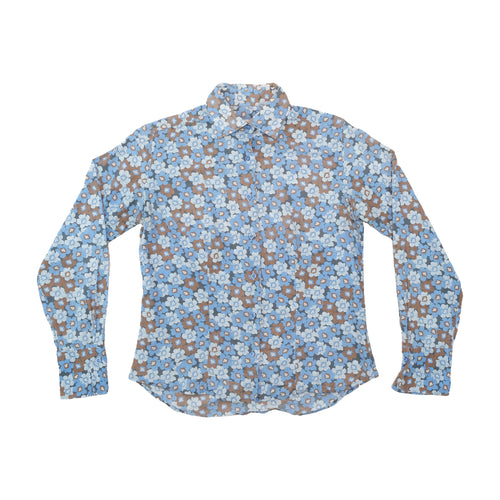 Angelo Di Nepi Floral Print Button Up Shirt