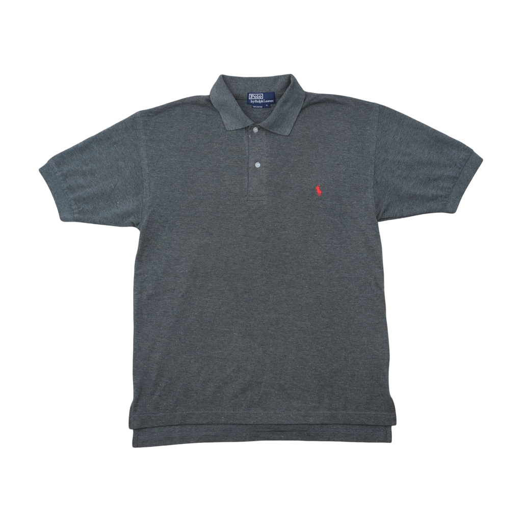 Polo Ralph Lauren Heather Gray Piqué Polo Shirt