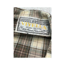 VIyella Brown Plaid Wool Cotton Button-Up Shirt