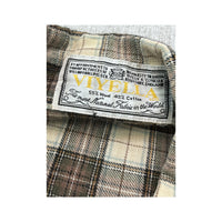 VIyella Brown Plaid Wool Cotton Button-Up Shirt