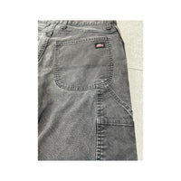 Calças de ganga de carpinteiro Dickies vintage preto Lavado