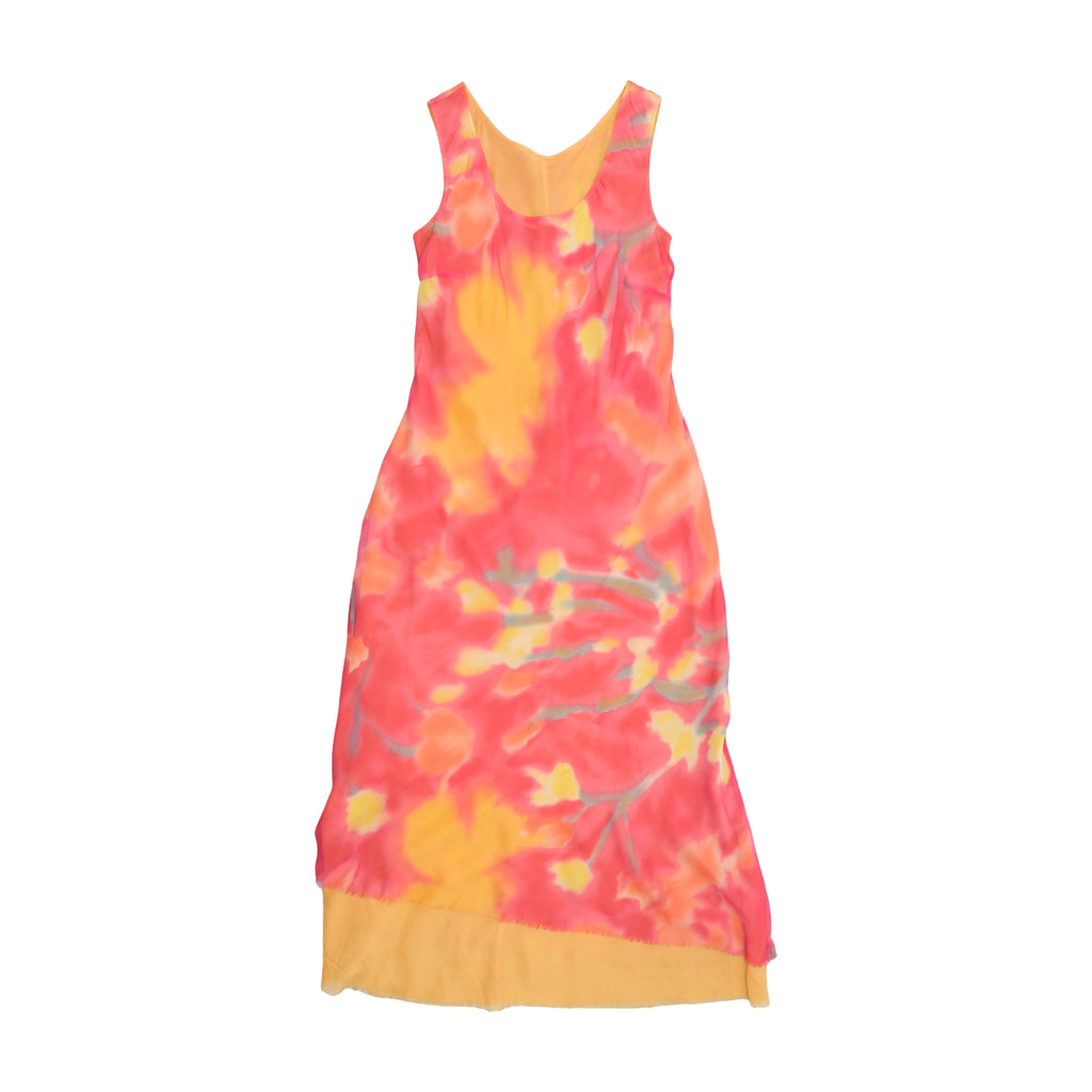 Avelon Floral Print Silk Dress