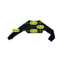 Casaco de malha cropped Gilgamesh Transparente