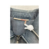 Dake Faded Denim Zip-Up Cap Sleeve Shirt