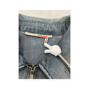 Dake Faded Denim Zip-Up Cap Sleeve Shirt