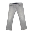 Armani Jeans Comfort Fit Gray Denim Jeans with HOG Eagle Back Patch