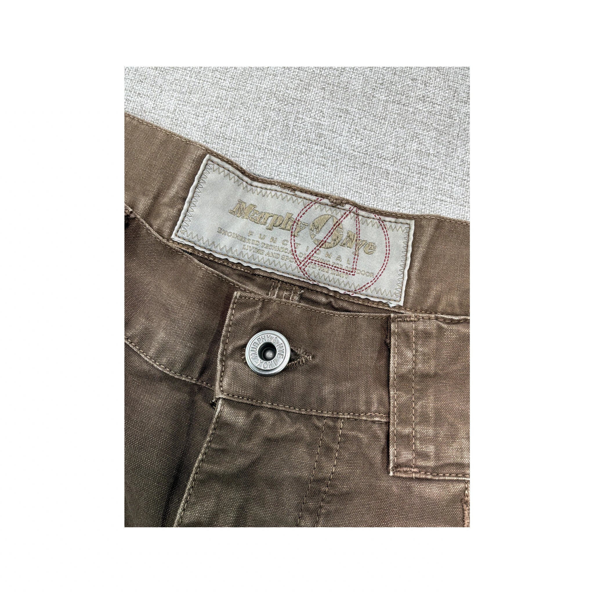 Met Jeans Brown Cotton Cargo Shorts