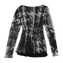 Black Printed Blouse
