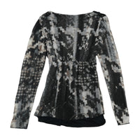 Black Printed Blouse