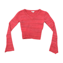Camisola cropped Subdued com decote em V e Tingimento Space Dye