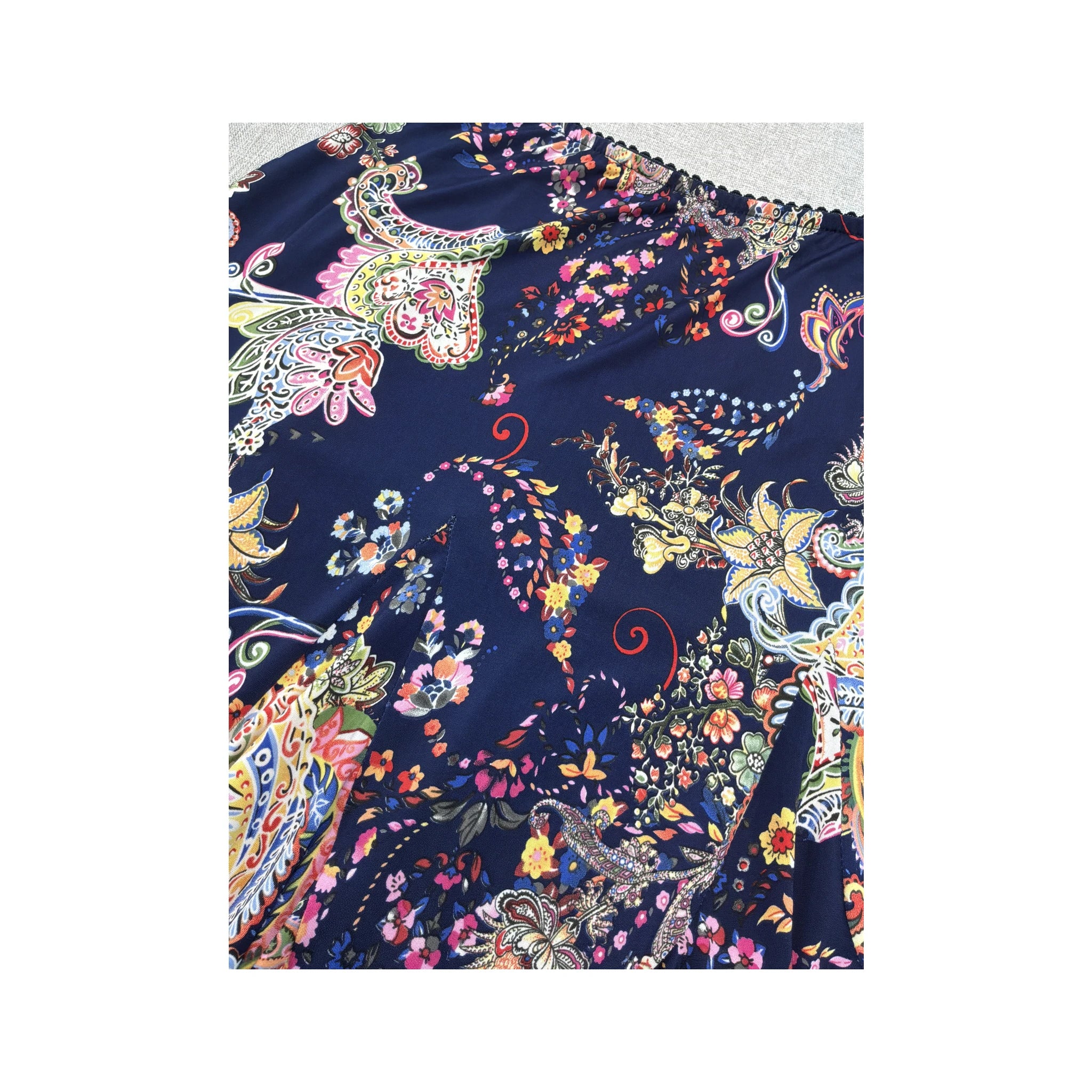 Sassia Paisley Floral Flared Skirt