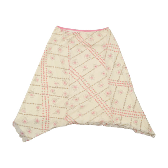 Kookai Floral Handkerchief Hem Skirt