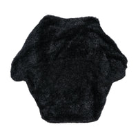 Miss Sixty Black Fuzzy Knit Capelete Sweater