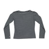 Tommy Hilfiger Black & White Striped Long Sleeve Top