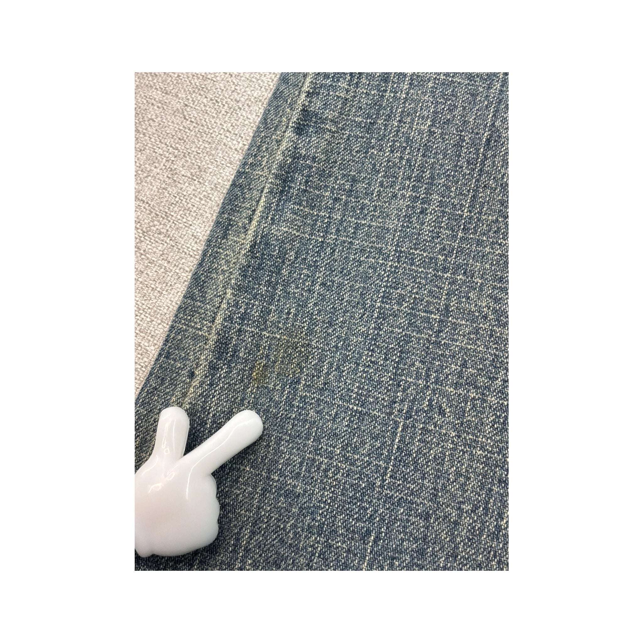 Mitequi Distressed Panel Flare Jeans