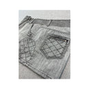 GUESS Quilted Zip Detail Denim Mini Skirt