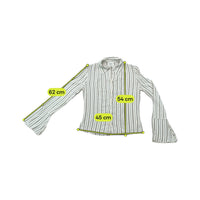 Pimkie Striped Flare Sleeve Blouse