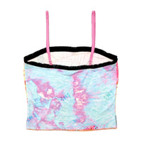 Colorful Abstract Print Spaghetti Strap Corset Top (Repriced)