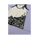 Top de alças JELO com Tachas e estampado abstrato