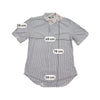 Camisa Ralph Lauren roxa de Manga curta às riscas com Botões