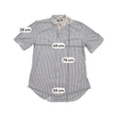 Camisa Ralph Lauren roxa de Manga curta às riscas com Botões