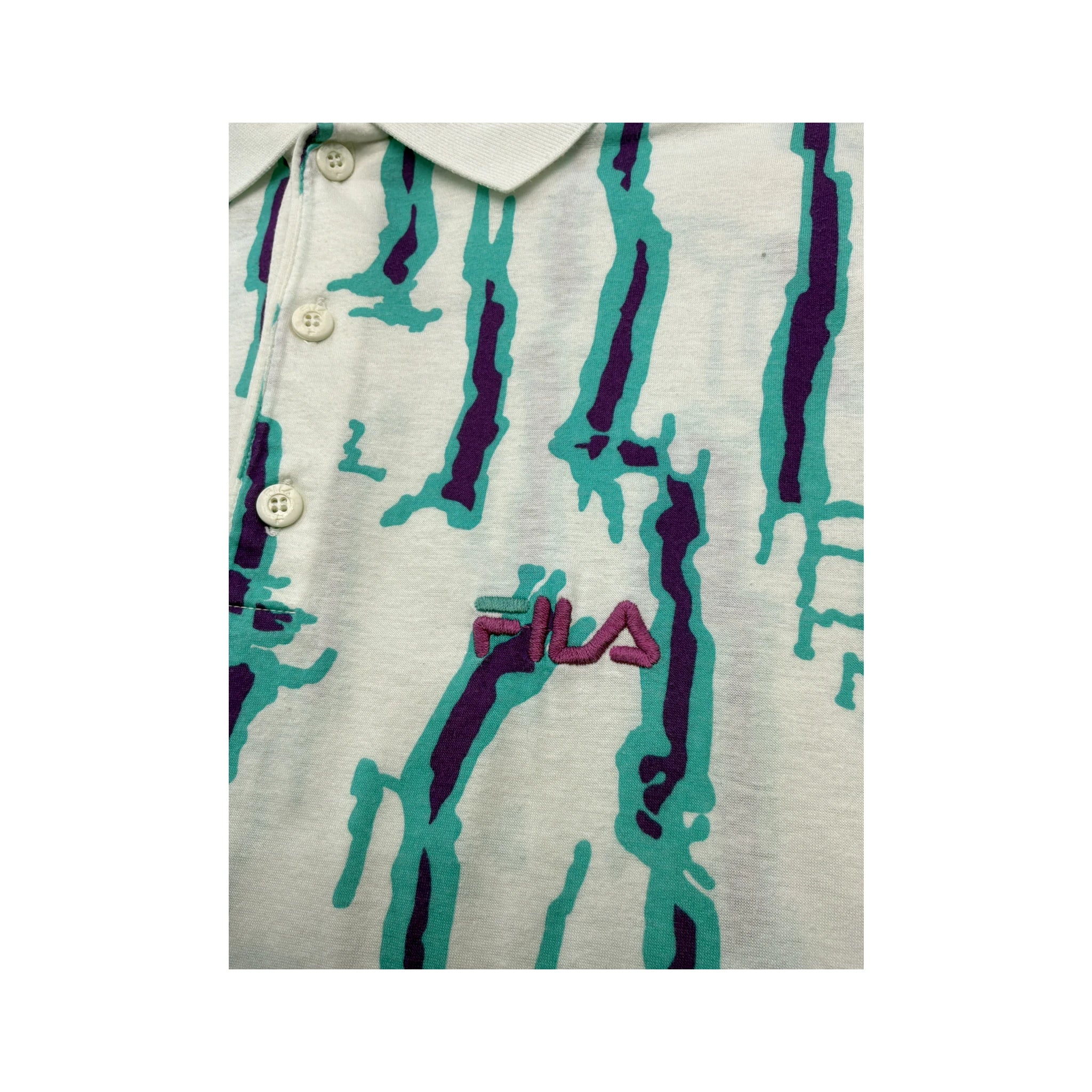 Polo FILA com estampado Integral abstrato