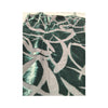 Abstract Burnout Green Velvet Slip Dress