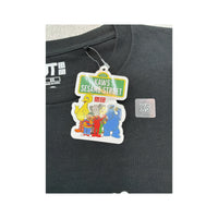 T-shirt Uniqlo KAWS em algodão com estampado da Rua Sésamo