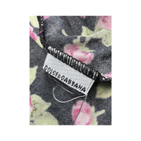 Dolce & Gabbana Floral Logo Waist T-shirt