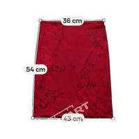 Red Rose Print Satin Slip Skirt