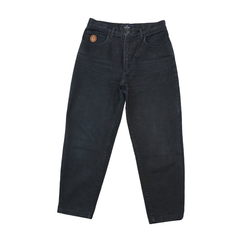 Trussardi Jeans Black Tapered Cotton Jeans
