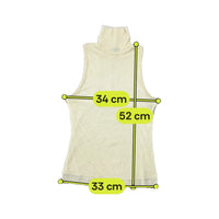 United Colours of Benetton Sheer Sleeveless Turtleneck Tank Top