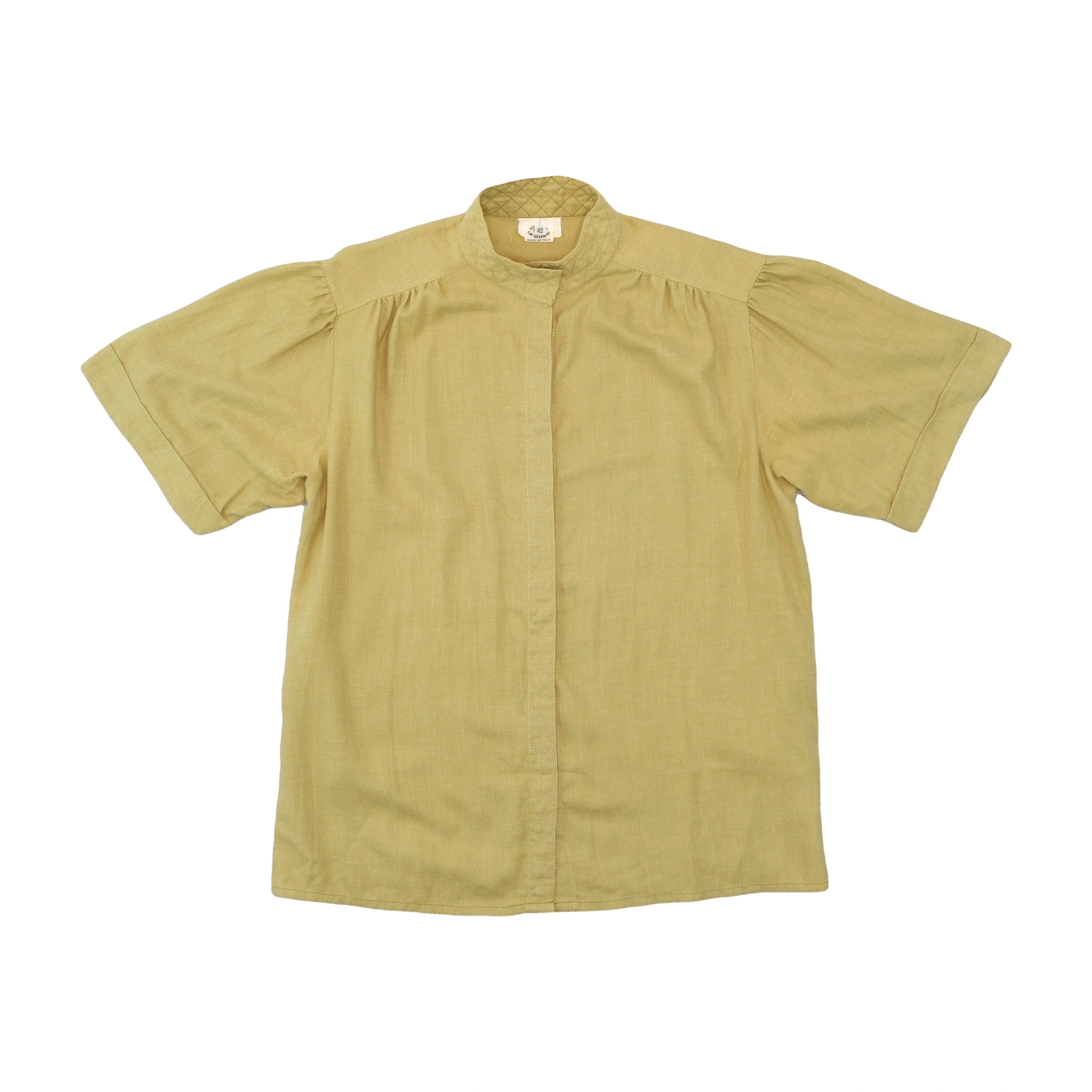 Le Dodo Quilted Yoke Button Up Shirt