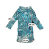 Marella Blue Abstract Print Boat-Neck Tunic Blouse