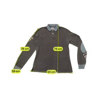 Murphy &amp; Nye Vintage Striped Cotton Long Sleeve Polo Shirt