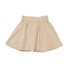 Miss Sixty Beige Cotton Pleated Mini Skirt