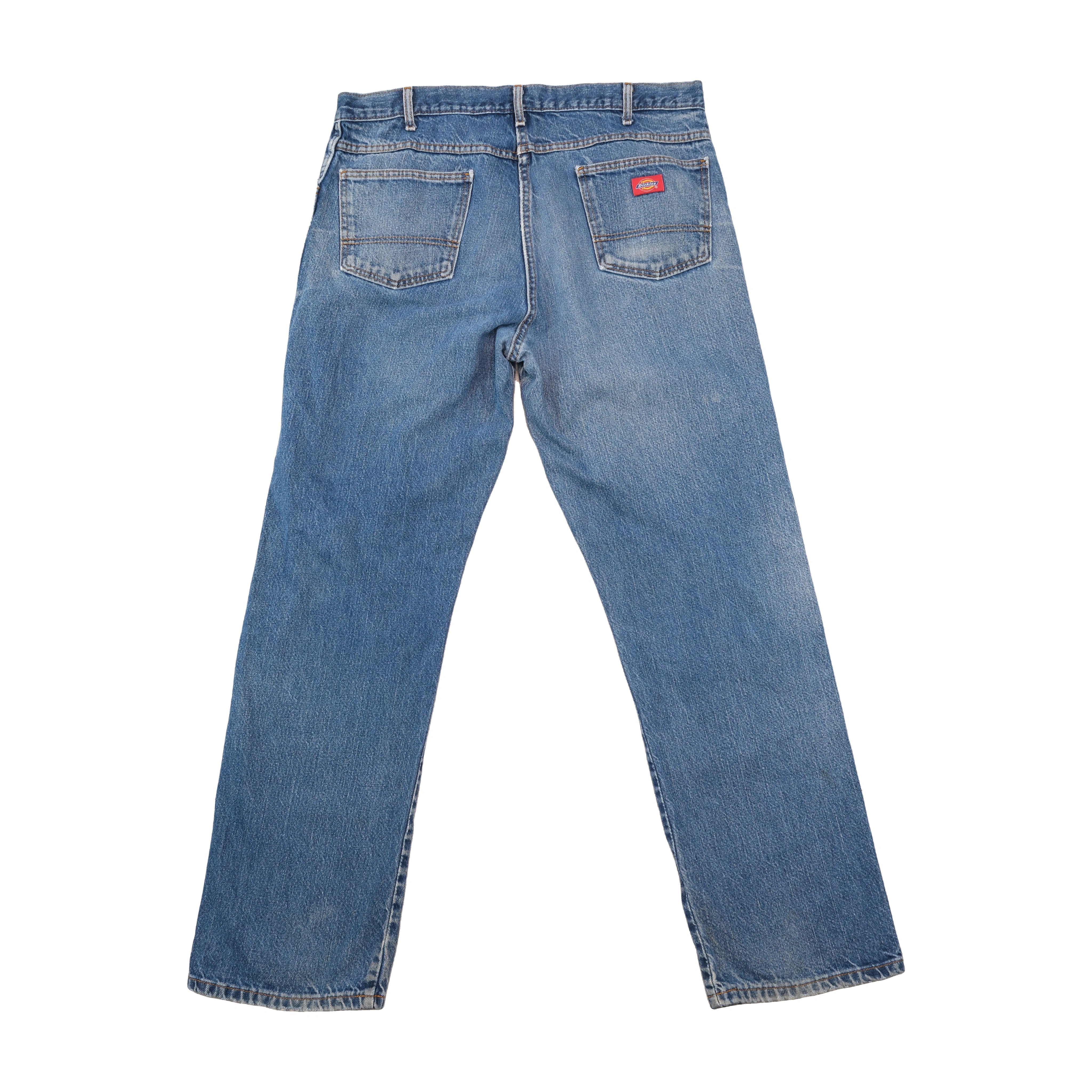 Calças de ganga Dickies em algodão de perna direita Desbotados