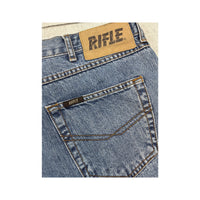 Rifle Mid-Wash Denim Cutoff Shorts (Smartsizer Edit)
