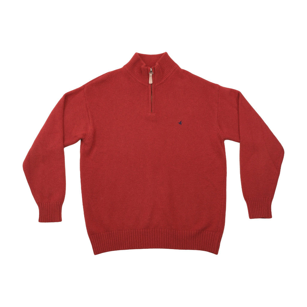 Brookfield Lambswool Quarter Zip Sweater