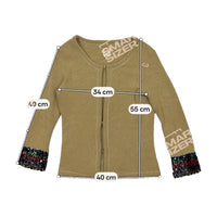 Beige Wool Blend Jacket