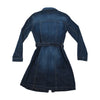 Vitamin Jeans Vintage Cotton Denim Tie Waist Shirt Dress