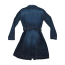 Vitamin Jeans Vintage Cotton Denim Tie Waist Shirt Dress