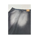 Onyx Jeans Vintage Y2K Faded Spray Bleach Contrast Panel Cotton Denim Skirt