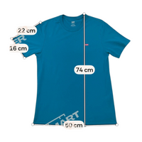 Levi’s Teal Blue Cotton Crewneck Logo Tab Shirt