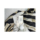 Just Cavalli Zebra Print Silk One Shoulder Blouse