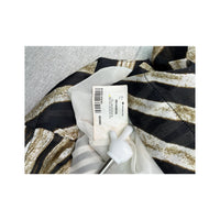 Just Cavalli Zebra Print Silk One Shoulder Blouse