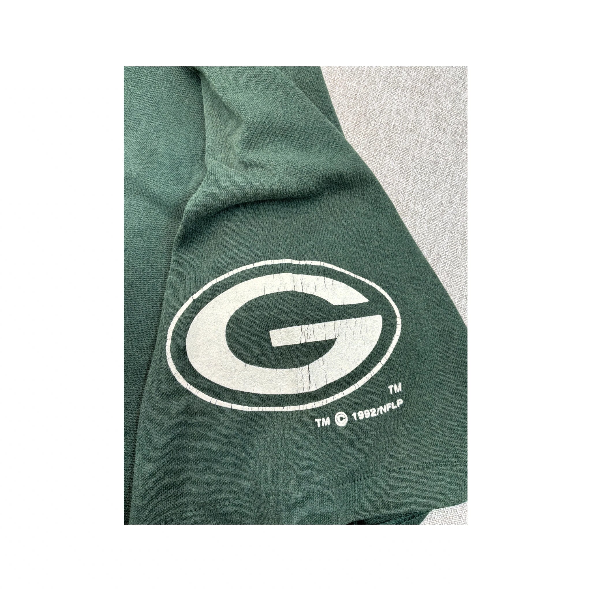 Vintage Green Bay Packers V-Neck NFL T-Shirt