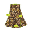 Saia Rosanna Pellegrini floral Assimétrica em Camadas