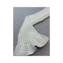 Z.a. sister Rib Knit Tie Front Ruffle Bell Sleeve Cardigan